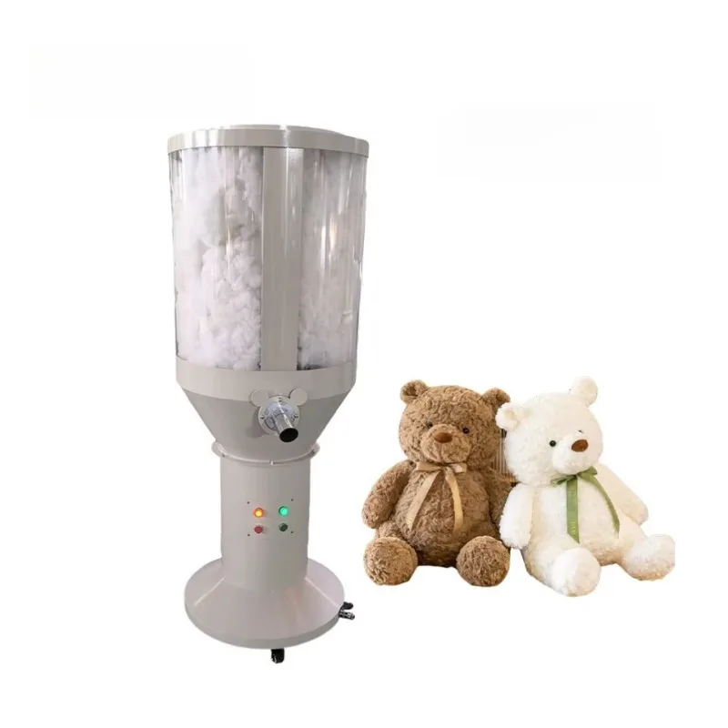 Portable teddy bear stuffing machine cover construction bear stuffing machine toy filling machine