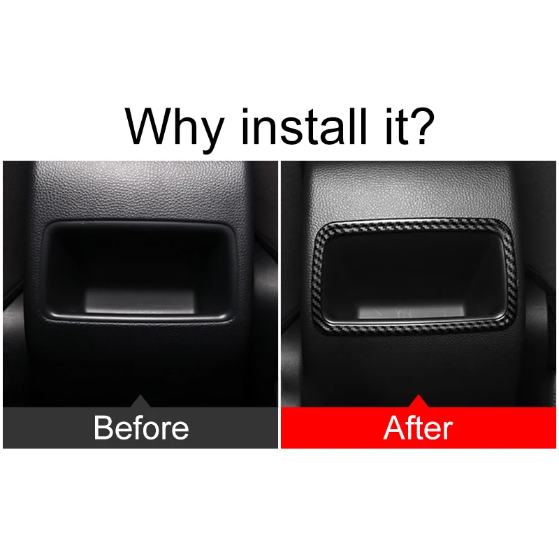 سيارة الخلفي تكييف الهواء تنفيس المخرج غطاء إطاري الزخارف لتويوتا كورولا E210 2019 2020 2021 2022 2023 2024 الهجين اكسسوارات