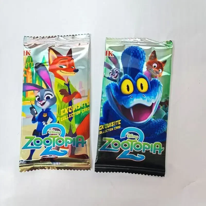 2026 Neues Zootopia 2 150-teiliges Karteikarte-Luxus-Laser-Sammelkartenspiel für Kinder, komplettes Set glänzender Blindboxen, Weihnachtsgeschenk