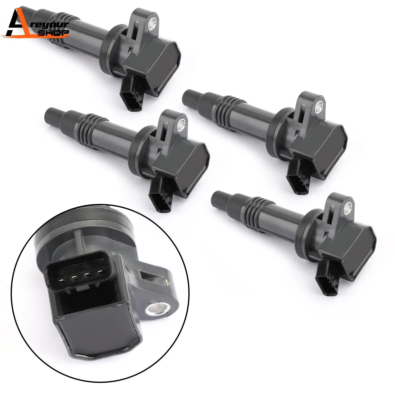 

Areyourshop 4PCS 90919-02236 Brand New Ignition Coils for Toyota Altezza Gita SXE10 3SGE 1998-2005 Car Ignition Accessories