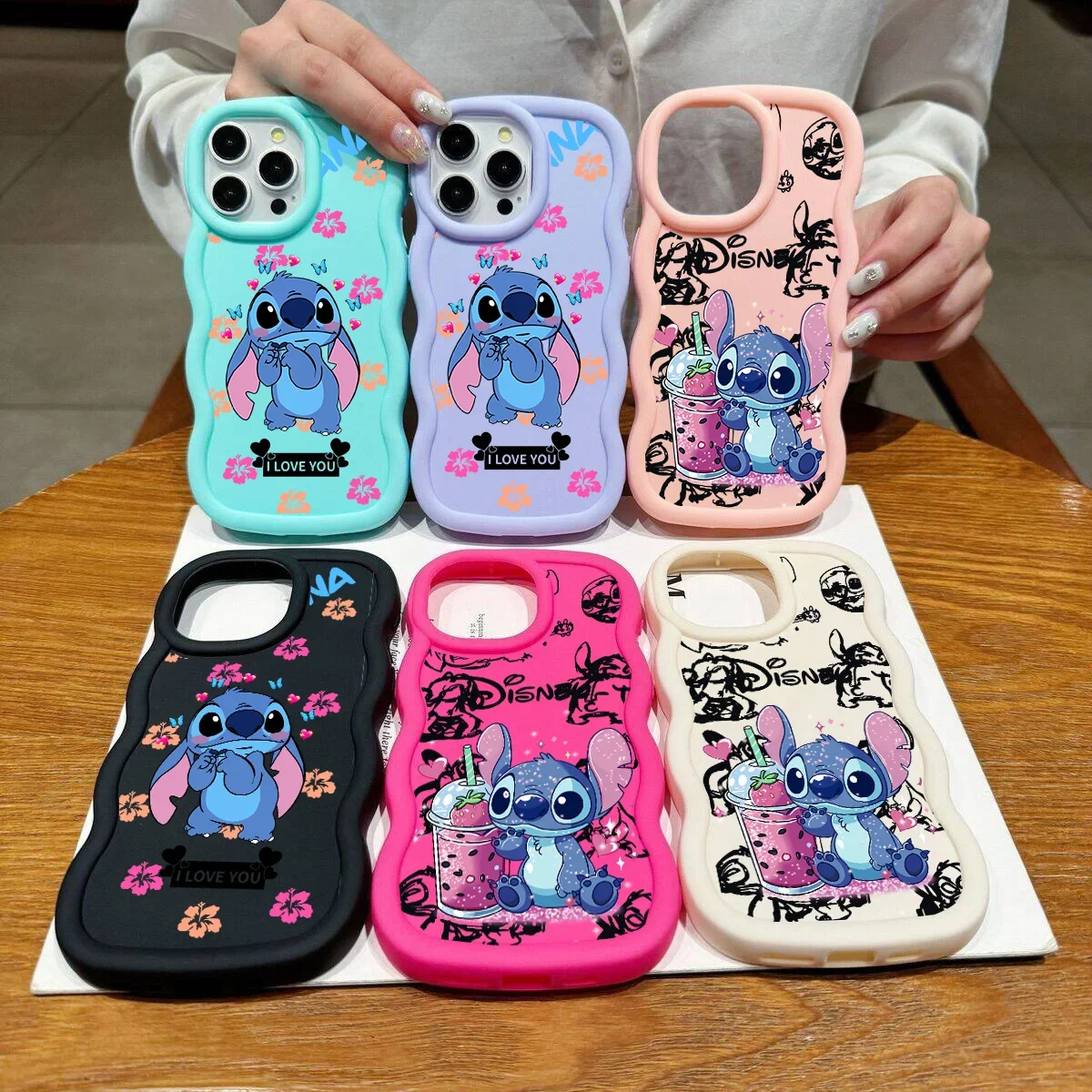 Чехол для телефона с узором Stitch для Xiaomi Redmi 14 Pro 12 4G 8 10 11 13 Pro Plus 5G 12S 11S 14C 13 12C 13C A3 Мягкий чехол с мультяшным рисунком