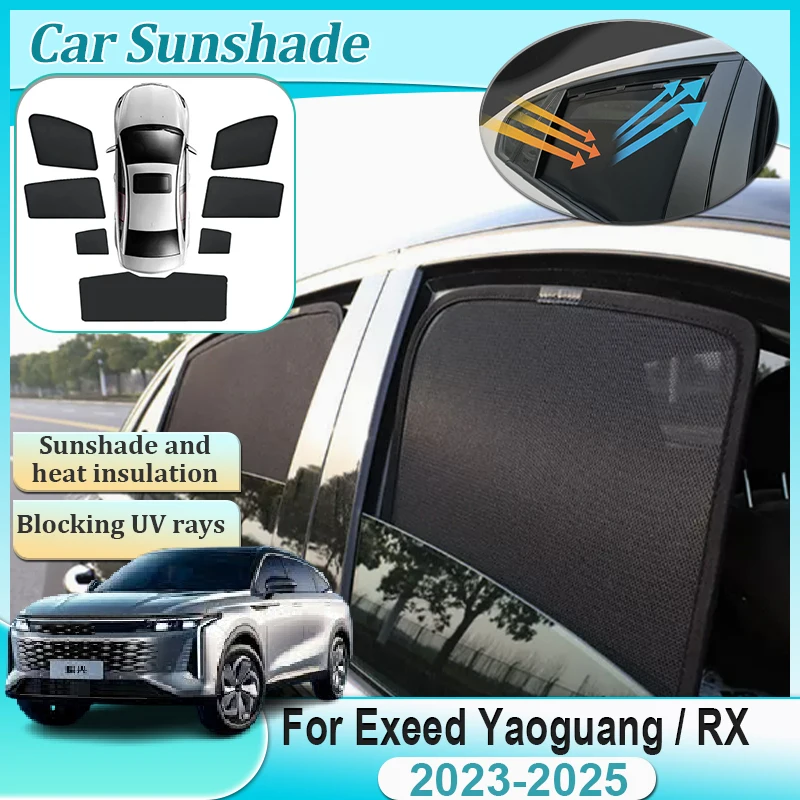 

For Exeed Yaoguang RX Omoda C9 2023 2024 2025 Magnetic Sunshades Side Window Windshield Visors Curtain Cover Pad Car Accessories