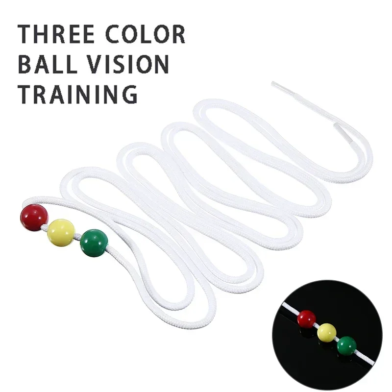 Eye Sight Training Ball Vision Function Scatter Ball Three Beads Brock String Convergence Insufficiency Train Tool Health Care