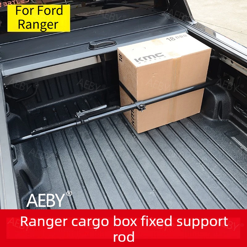 For Ford Ranger 2022-2026 Fixed cargo pole adjustable heavy duty anti-slip,Partition,Fixed anti-roll bar,rear cargo box