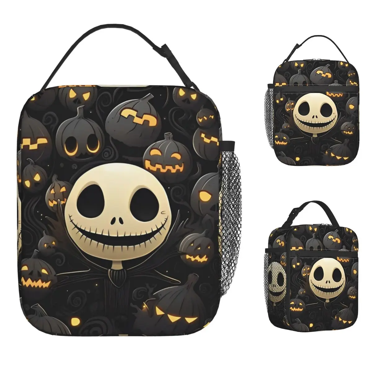 

Pumpkin Jack Insulated Lunch Bag Thermal Bag Lunch Container The Nightmare Before Christmas High Capacity Tote Lunch Box