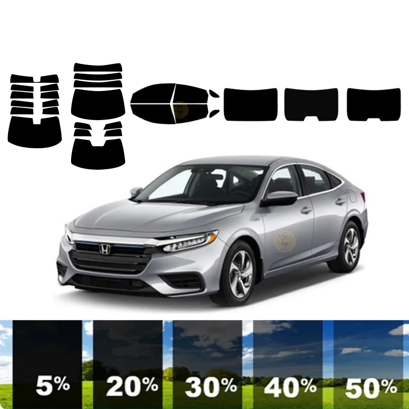 precut Removable Window Tint Film For Car 100% UVR 5%-35%VLT Heat Insulation Carbon ﻿For HONDA INSIGHT 4 DR SEDAN 2019-2022