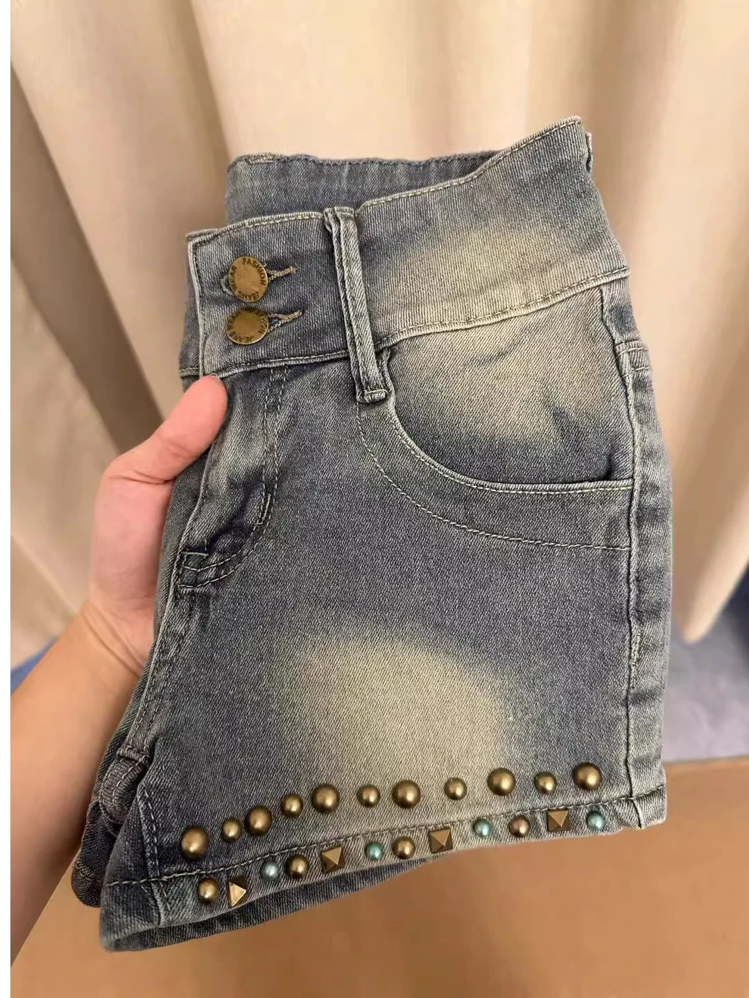 

Ретро-джинсы в американском стиле, женские, с высокой талией, утягивающие, с эффектом подтяжки ягодиц, укороченные, весенние, повседневные, широкие джинсы-шаровары