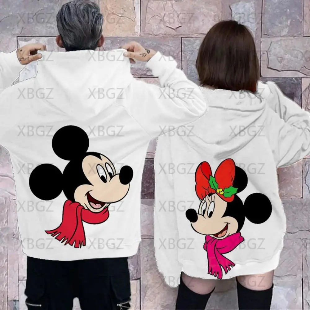 Women\'s Sweatshirt Minnie Mouse Men\'s Hoodies 2022 Woman Hoodie Mickey Y2k Couple Outfit Top Children\'s Sweatshirts Disney Print