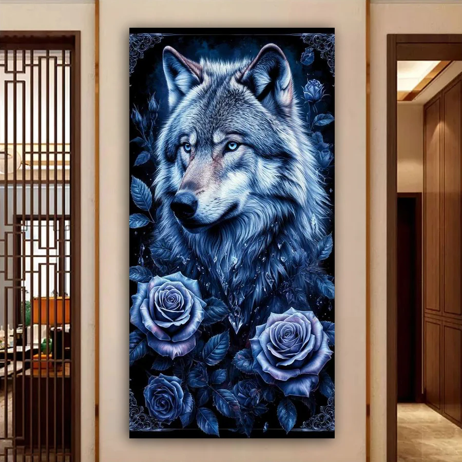 Diy Diamond Embroidery Wild Animal Wolf Mosaic Picture Large Size Diamond Art Painting Full Jewelry Cross Stitch Kits Wall Decor