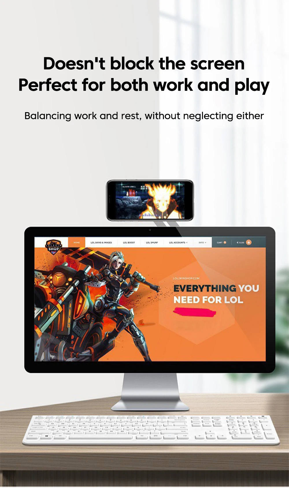 Invisible Foldable Magnetic Laptop Phone Holder Laptop Same Screen PhoneStand Computer Monitor Side Display Expansion Back Mount