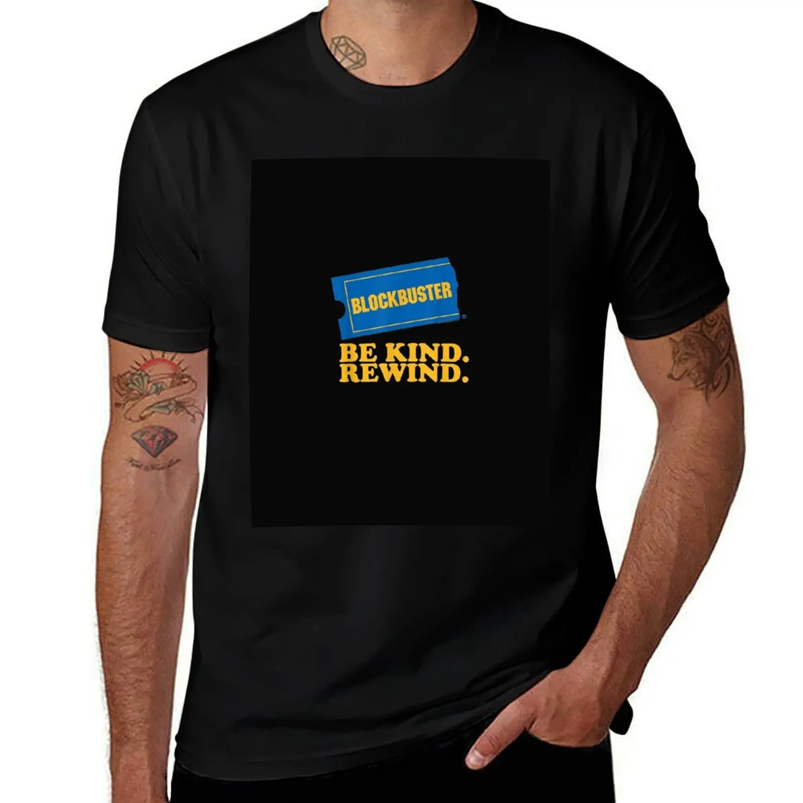 

Blockbuster Be Kind Rewind T-Shirt T-Shirt blacks luxury t-shirt luxury clothing labubu big and tall t shirts for men