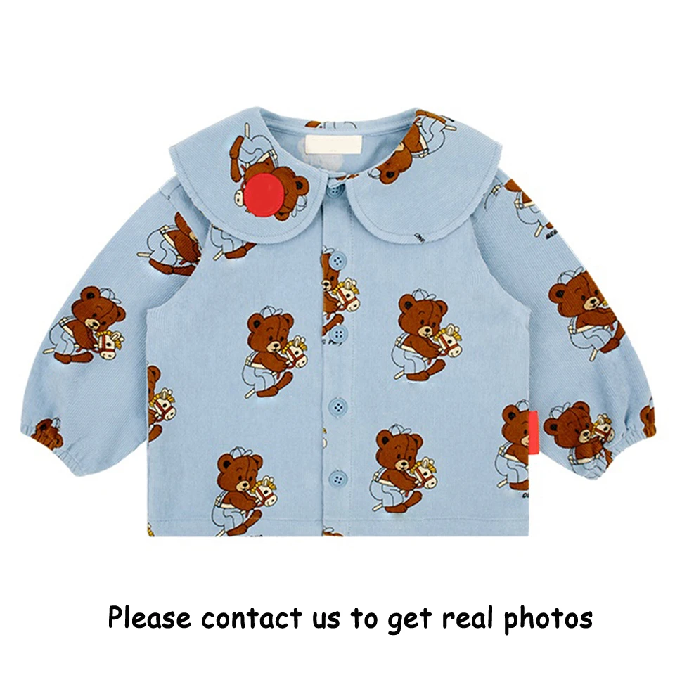 شتاء 2025 الكورية BE الفتيات الفتيان الصوف الكرتون طباعة هوديس ملابس خارجية الاطفال أفخم البلوز سترة السراويل ملابس الأطفال مجموعة