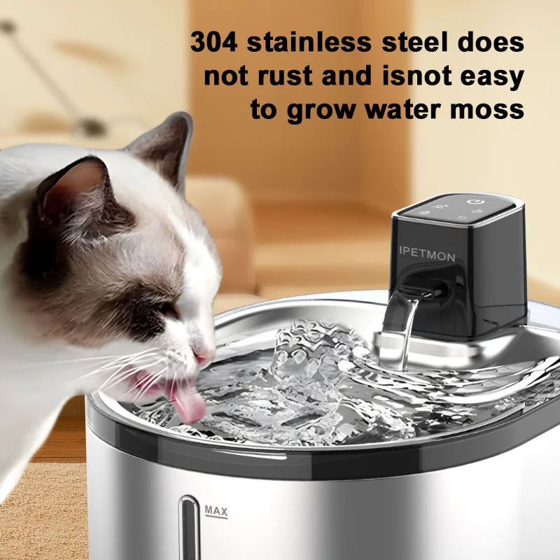 موزع مياه للقطط، موزع مياه أوتوماتيكي قابل لإعادة الشحن بدرجة حرارة ثابتة للحيوانات الأليفة #3