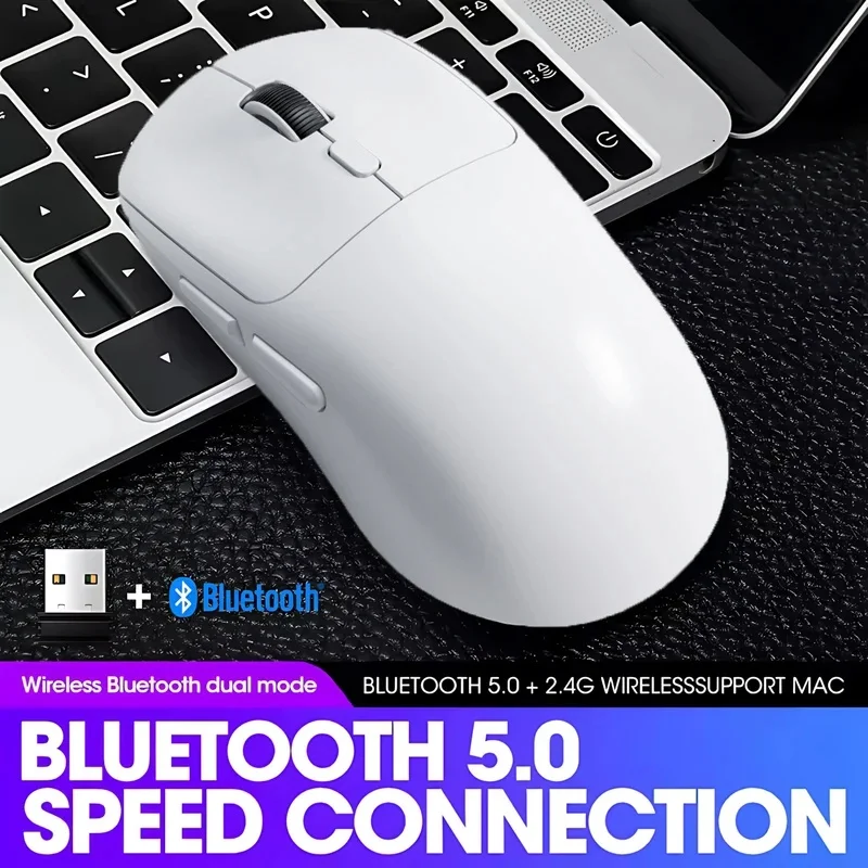 Mouse Gamer Sem Fio Bluetooth R1 M348 Dragonfly R1 Paw3395 2.4g, Recarregável, Leve e Ergonômico para E-Sports