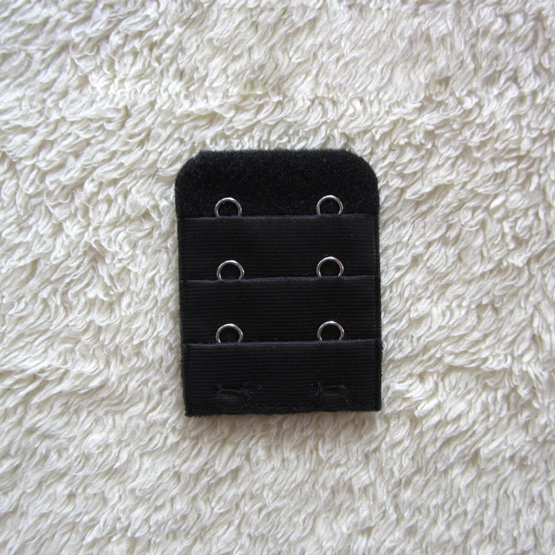 (4 pieces) Women 2 Hooks 3 Rows Adjustable Belt Wide Bra Extender Strap Extension Buckle For Ladies Back Bra Button