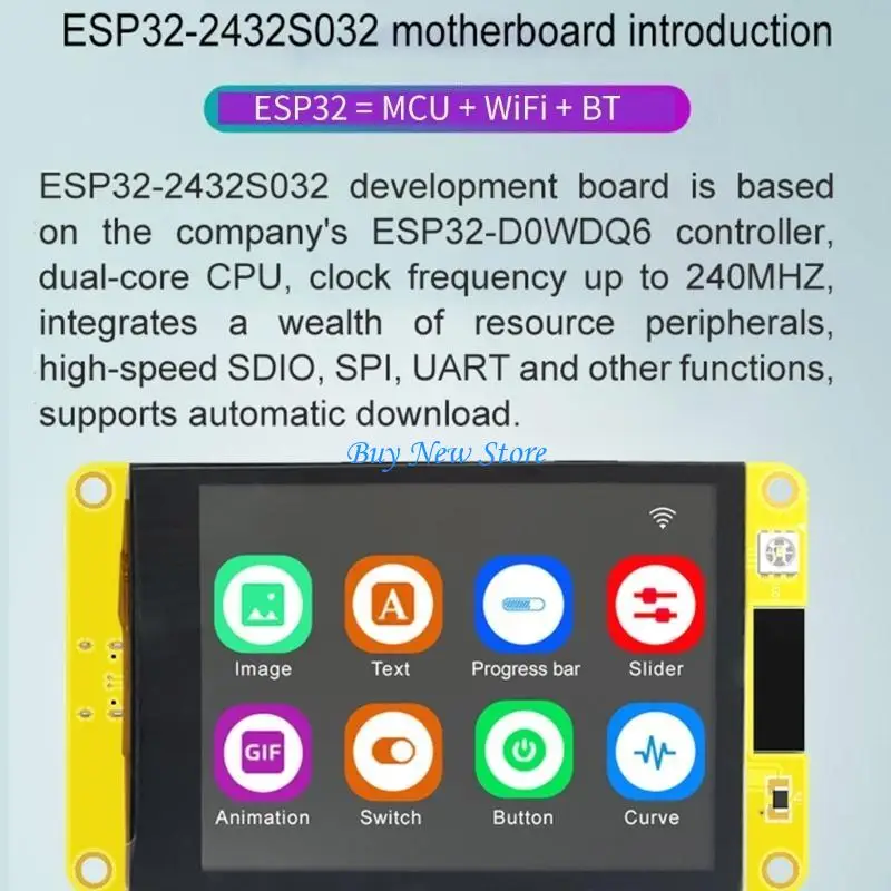 

20CE ESP32 Development Board LCD 3.2 TFT Screen DualCoreMCU Wifi+Bluetoothcompatible
