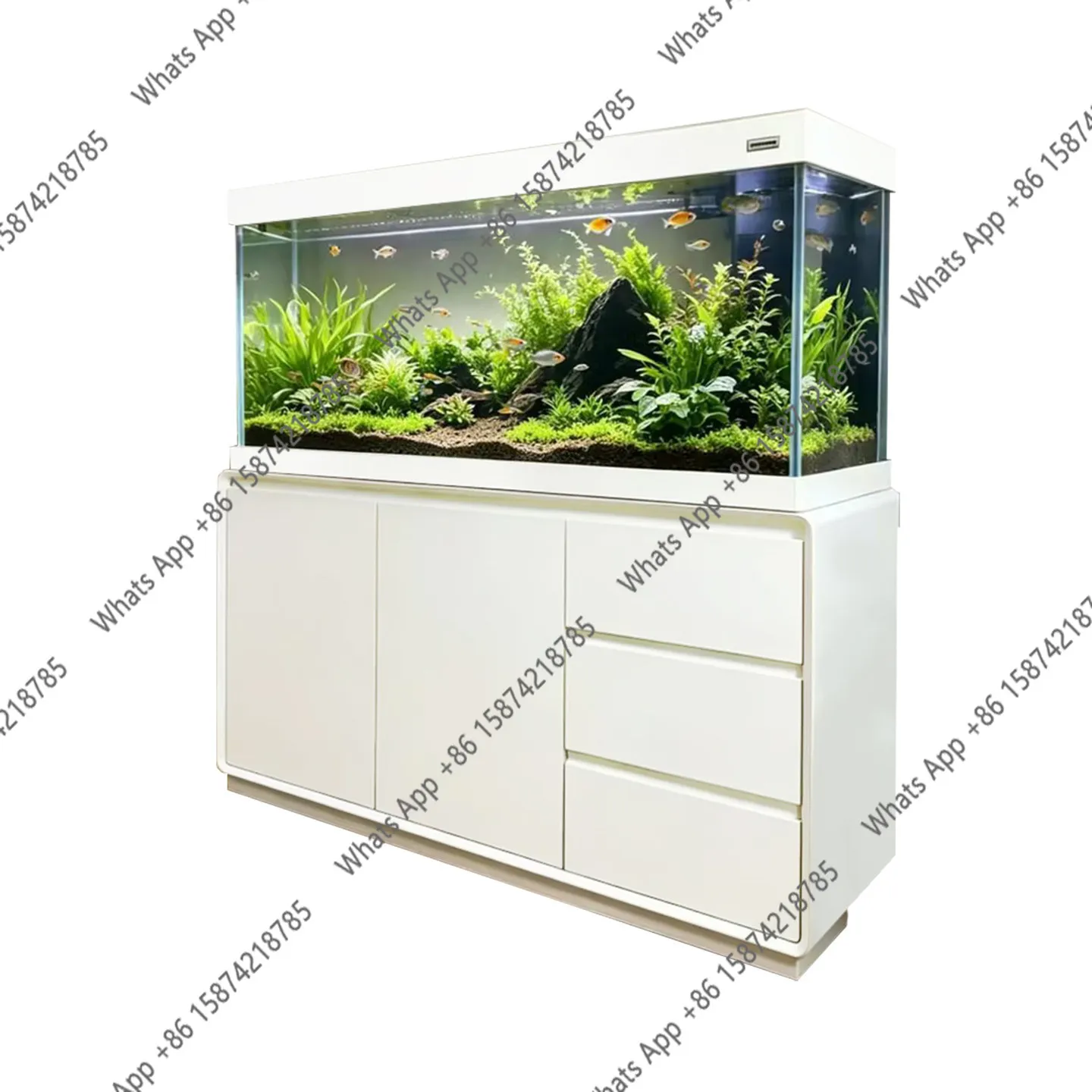 

Bn New Large Home Arowana Tank Solid Wood Ecological Tank Living Room Office Landing