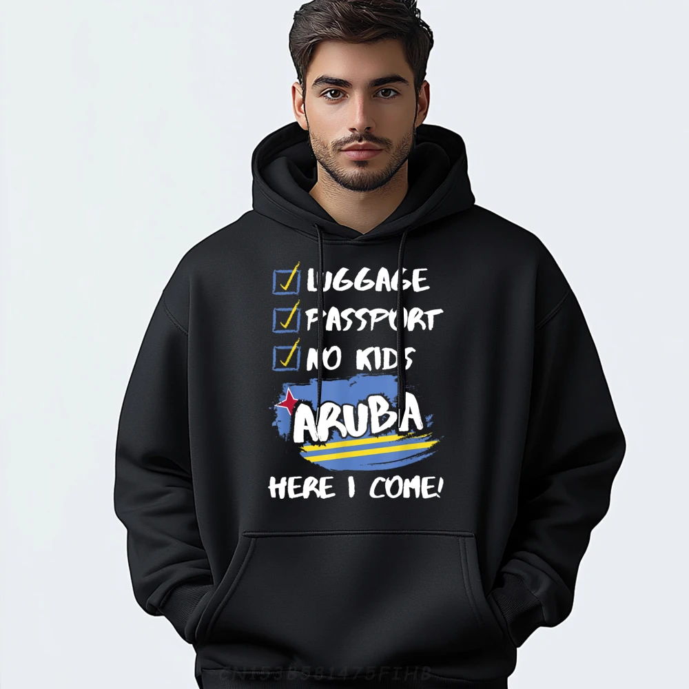 

Aruba Vacation Outfit For Couples Special Man Graphic Hoodies O Neck Funny Printed Long Sleeve Hoodies Outdoor Coats