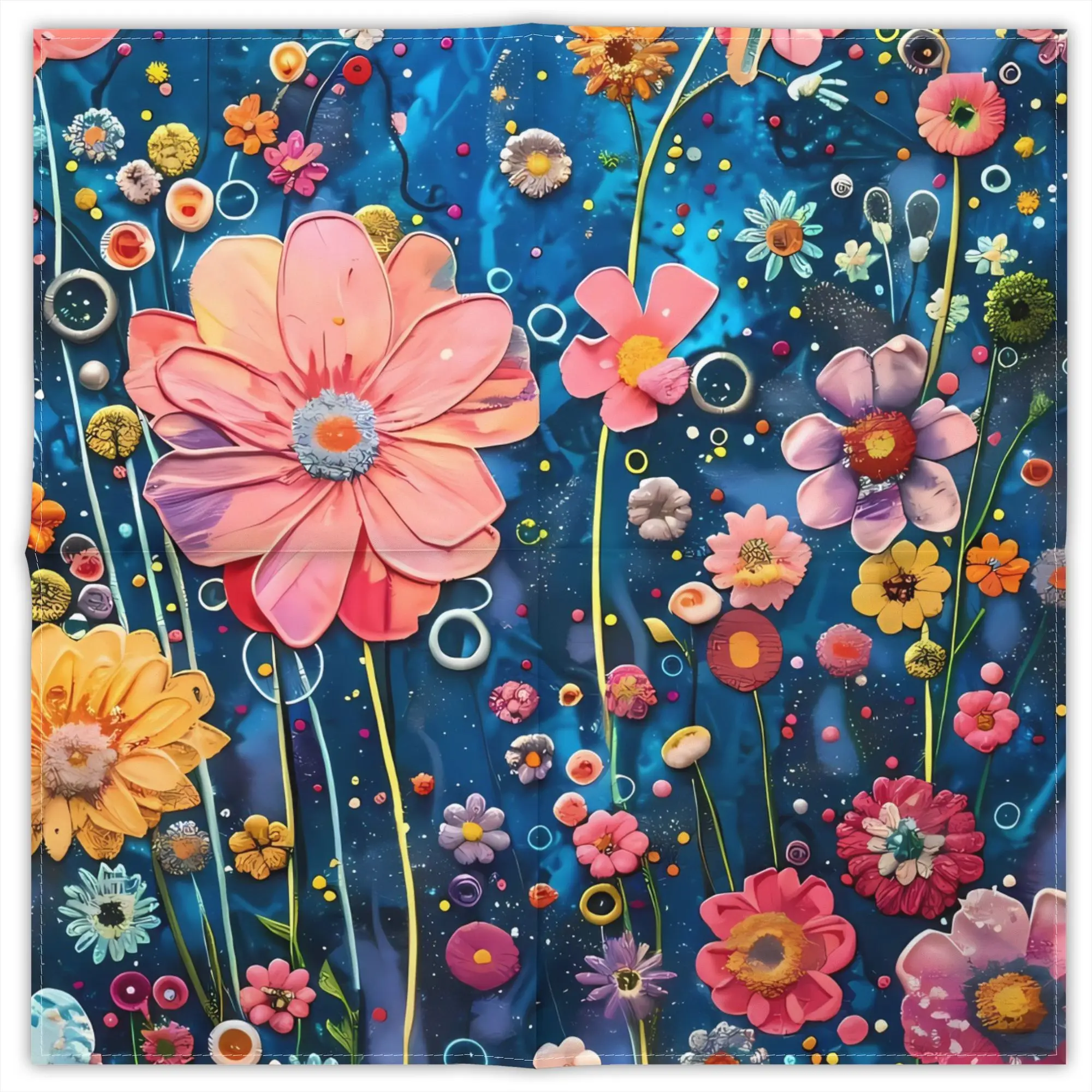 lenco-quadrado-decorativo-de-poliester-estampado-com-arte-de-pintura-gustav-klimt-para-uso-diario