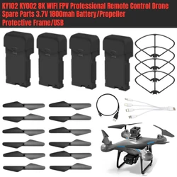 KY102 KY002 8K WIFI FPV telecomando professionale RC Drone Quadcopter pezzi di ricambio 3.7V 1800mah batteria/elica/telaio/USB