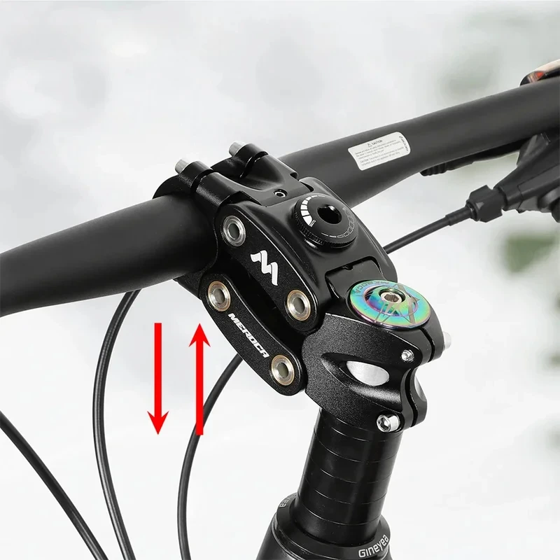 Dämpfender Fahrradvorbau aus Aluminiumlegierung, hochfest mit Stoßdämpfung für 31,8 mm Fahrradlenker und 28,6 mm Gabelkaliber
