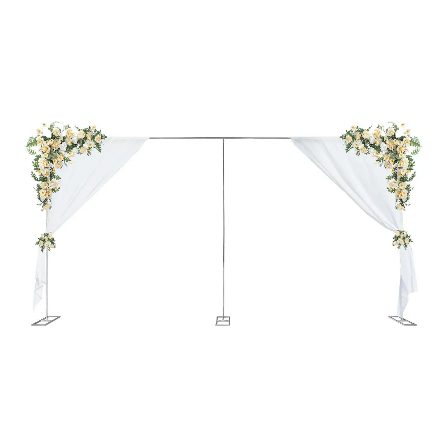 

Wedding Party Background Stand Kit Rectangle Arch Telescopic Frame Curtain Flower Balloon Frame Decor Stainless Display Stand