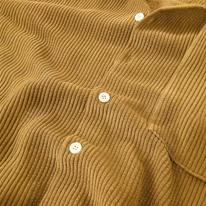 2026 frühling Sommer Casual He – Corduroy Button Up Shirt Men Bewertung und Preis