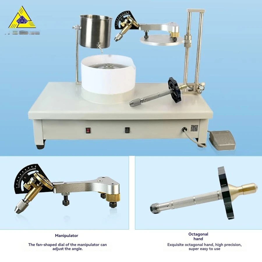 

Станок для формовки поверхности ювелирных изделий из драгоценных камней, шлифовальный станок для драгоценных камней с ЧПУ и подъемным столом, восьмиугольный ручной манипулятор