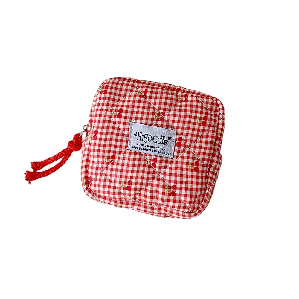 

Single Layer Fruit Cherry Pencil Bag Cute Design Makeup Pouch Korean Cherry Pencil Case Large Capacity Pencil Holder