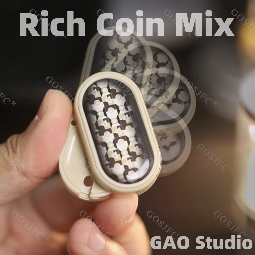 

Слайдер Gao Studio Rich Coin Mix, вращающийся влево и вправо на 360° ° Антистрессовая новинка, портативная офисная игрушка для взрослых