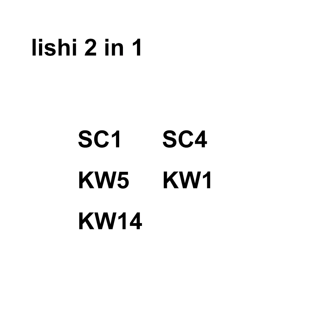 LISHI 2 IN 1 SC1 SC4 KW5 KW1 KW14 pick&decoder locksmith tool