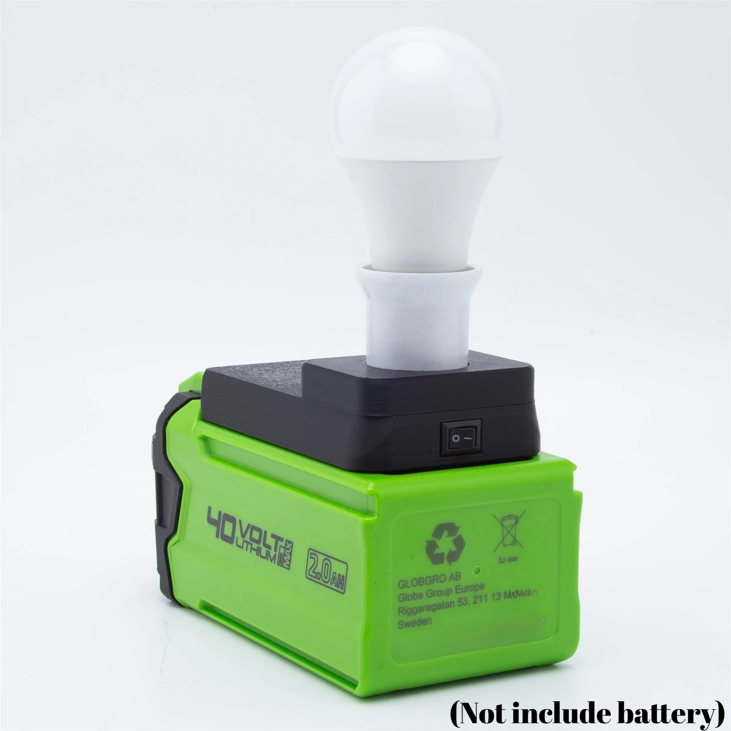 

LED E27 Bulb Light Light Bulb Lamp For Greenworks 40v Lithium Battery(Not include battery)