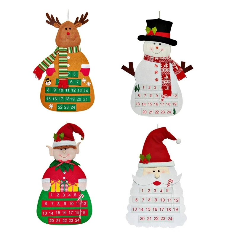 2024 New Decorative Christmas Tree Advent Calendar for Counting Down December Days