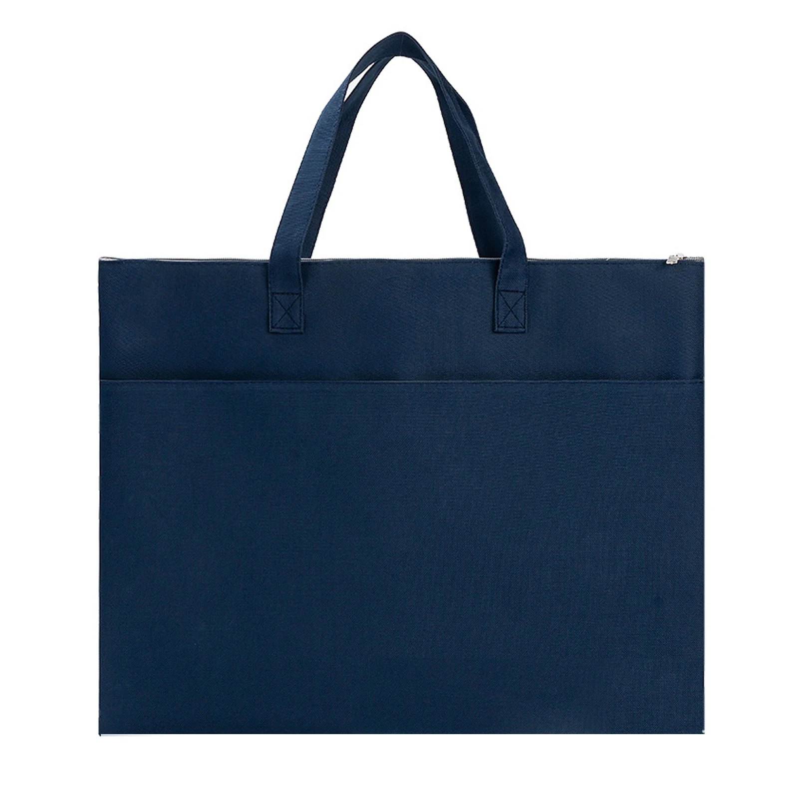 Waterproof Canvas Briefcase - Portable Document Bag for Office File Organization & Test Paper Storage Art Folder Case