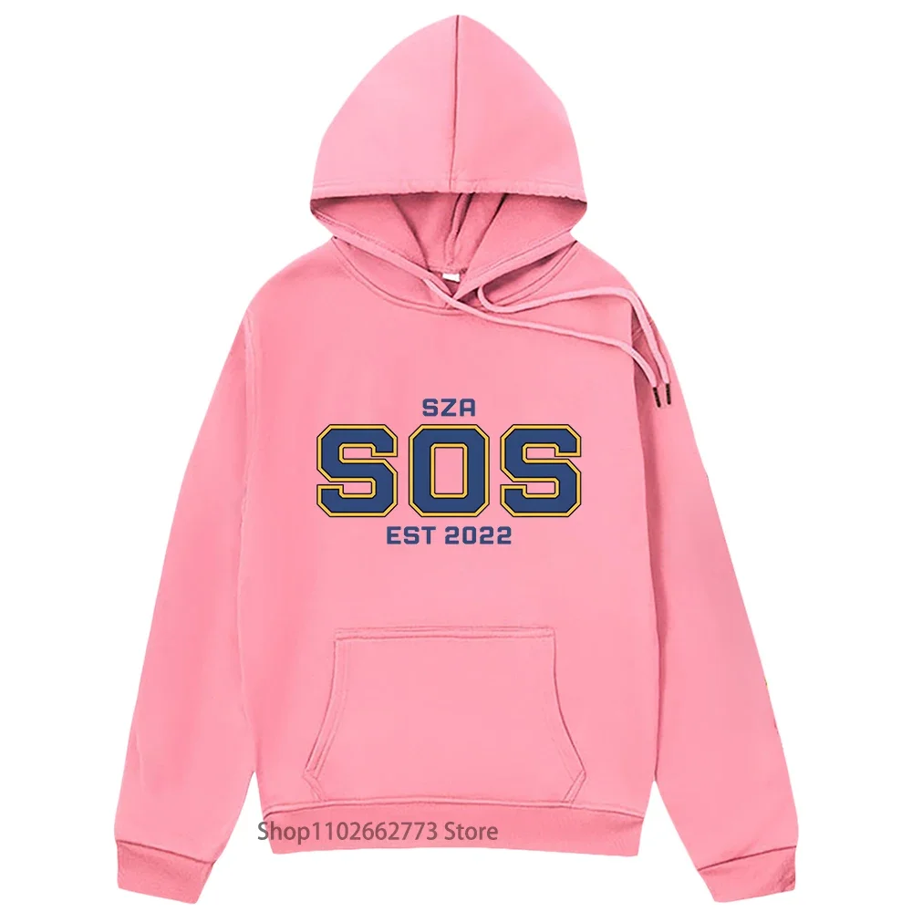 SZA SOS Fashion Clothing Harajuku Anime Sweatshirt Gothic Comic Pullover Regular Fit Tops Hip Hop Cartoon Women/men Streetwear
