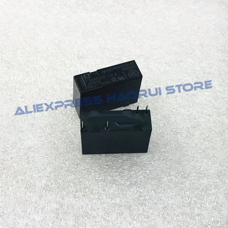 Free Shipping 100% new original relay 10pcs F3AA024E 24V 4PIN 5A 250VAC