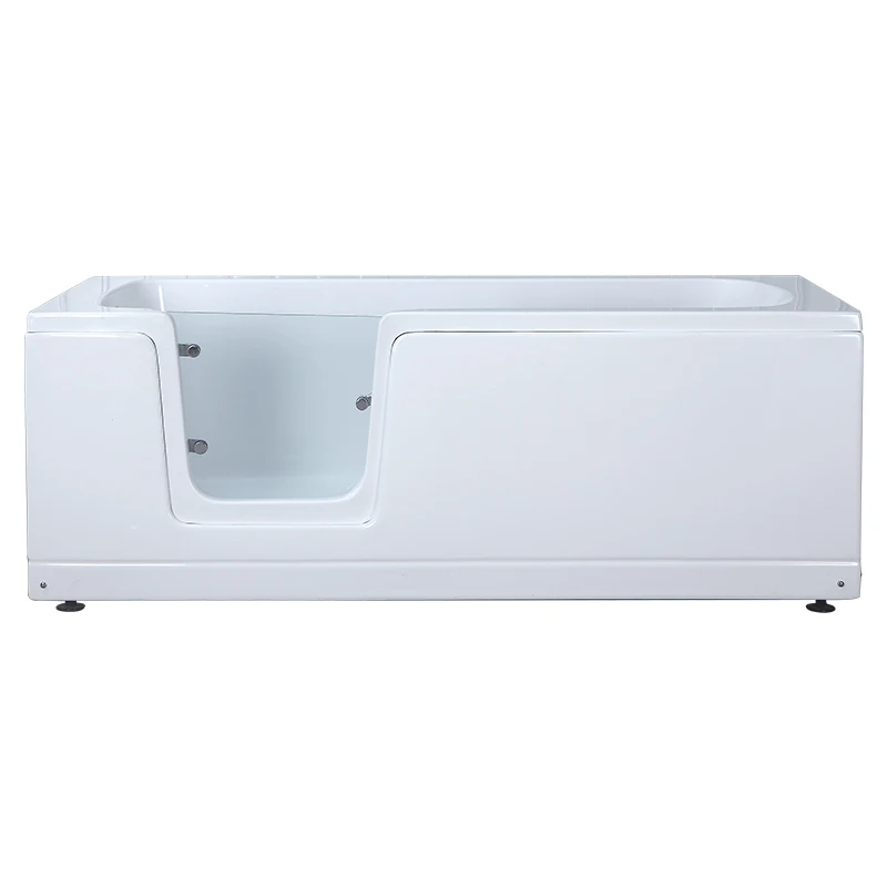 Modern Shape Cheap Acrylic Walk  Bathtub Adult Soaking Shower Space Saver