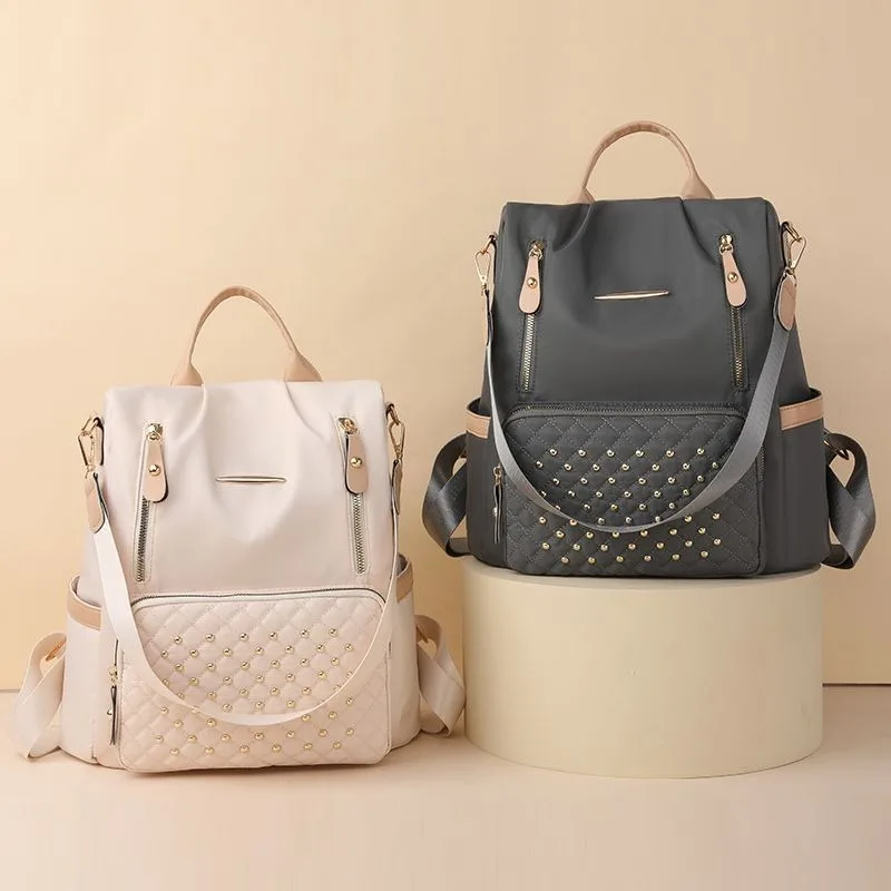 Zaino moda donna Zaini in nylon di grande capacità Zaino da viaggio grande femminile Borse da scuola Borsa a tracolla per ragazze adolescenti