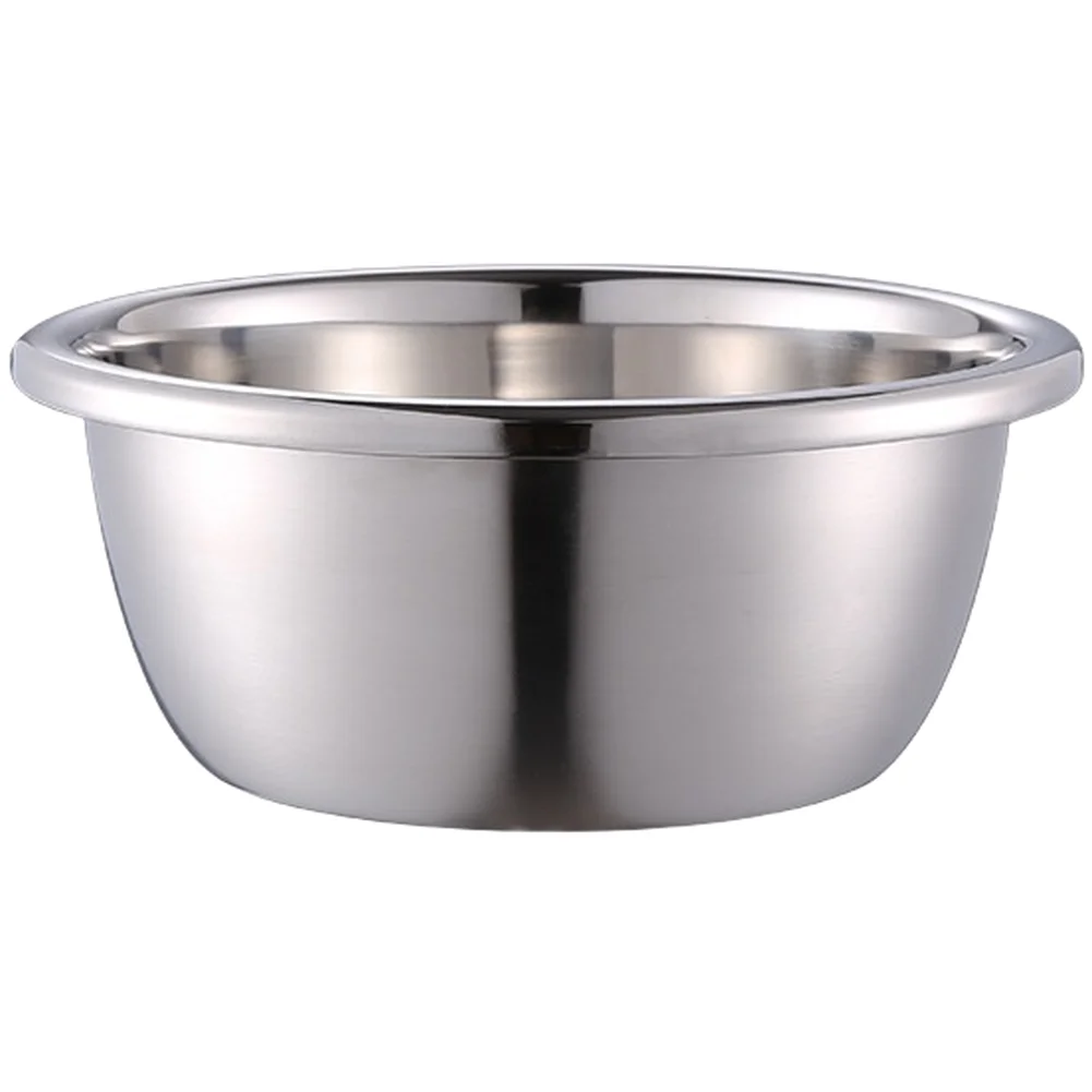 3 Piece Treasure Basin Set Made of Stainless Steel for Kneading Washing Storing and Stackable Kitchen Organization