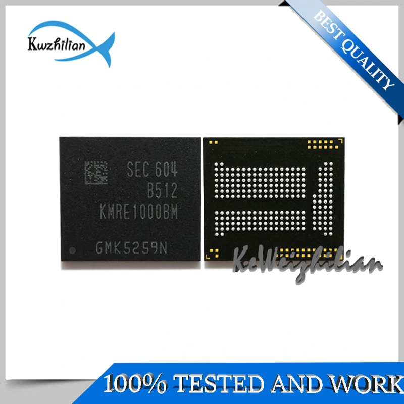 KMRE1000BM-B512  16GB  16+3  EMCP  221FBGA  Mobile phone chips  Store the particles  New original and Second hand Tested OK  IC