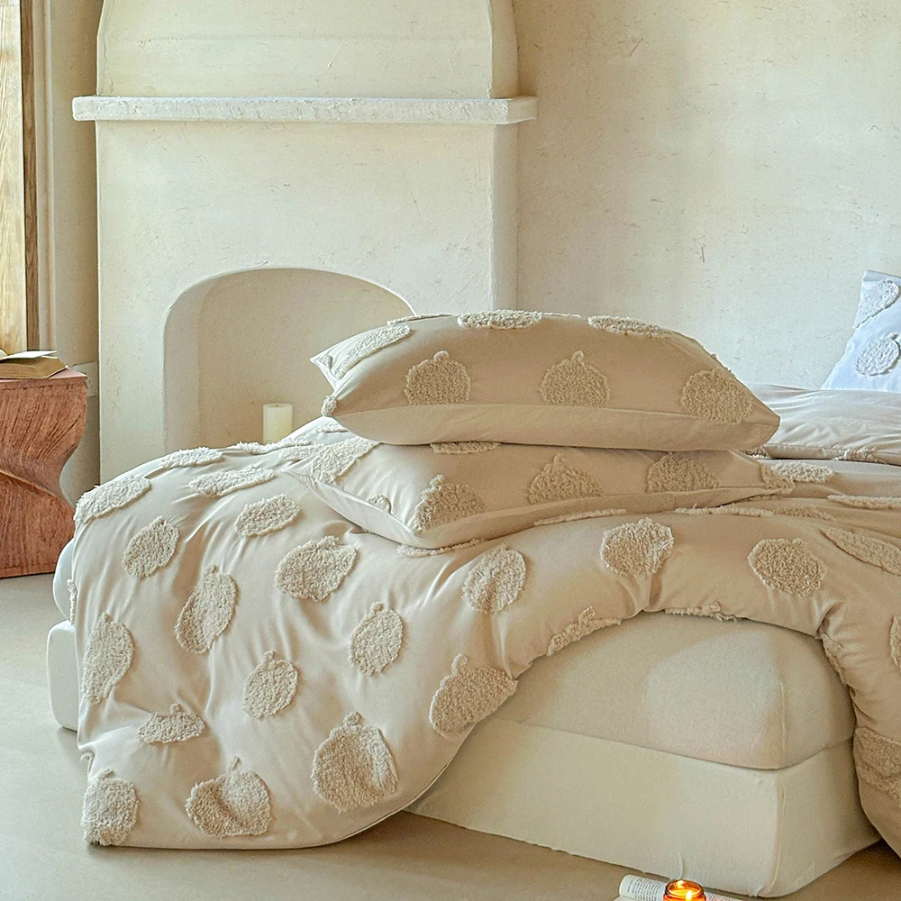 Duvet Cover Bedding Set Twin Full Queen King Size 135x200 Nordic Quilt Cover 240x220 Double Single Apple Heart Bed Linen 200x200