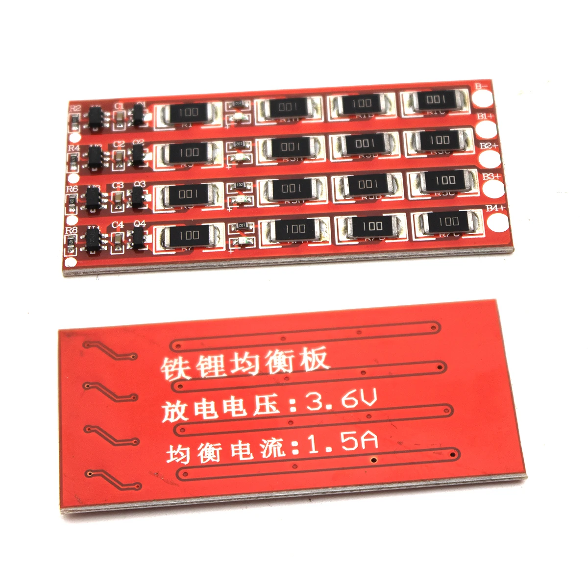 Imagem -02 - Placa de Proteção de Carregamento da Bateria de Lítio de Bms 1s 2s 3s 4s Lifepo4 Li-ion Balancer Board 500ma 1a 1.5a Balanço Atual 3.2v 4.2v