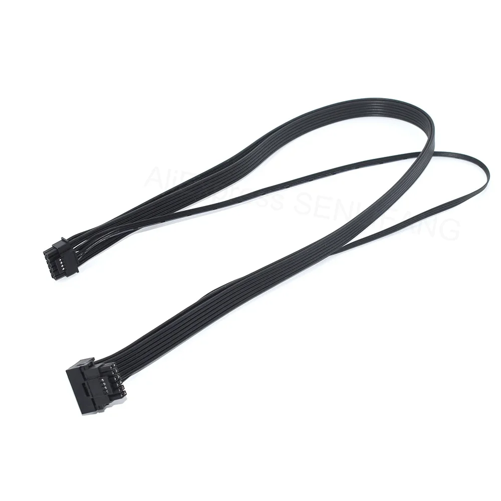 PCIe5.0 GPU Power Cable Sleeved 12VHPWR 16(12+4)Pin Connector For RTX3090Ti 4000 Series Provides 600W Super Power