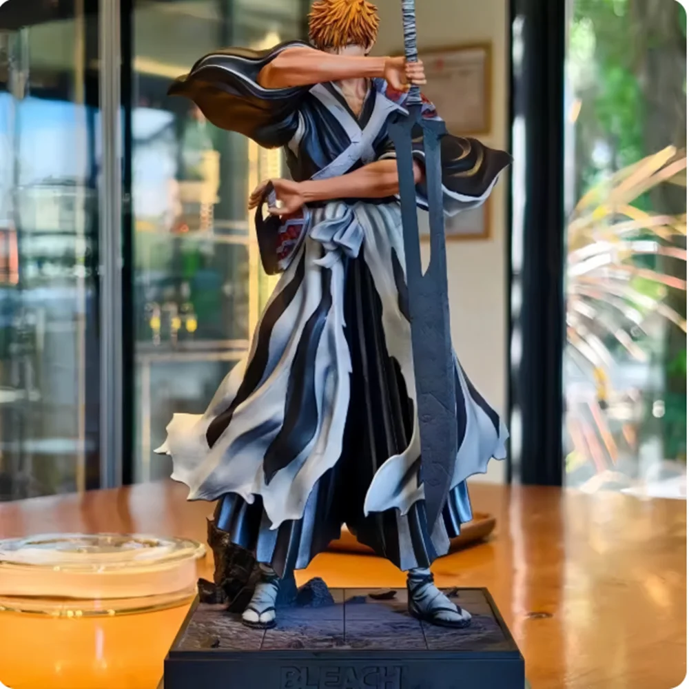 

Фигурка аниме-персонажа Куросаки Ичиго из Bleach, 35 см, ПВХ-модель, коллекционная статуэтка, украшение для стола, игрушка, подарок на день рождения ﻿