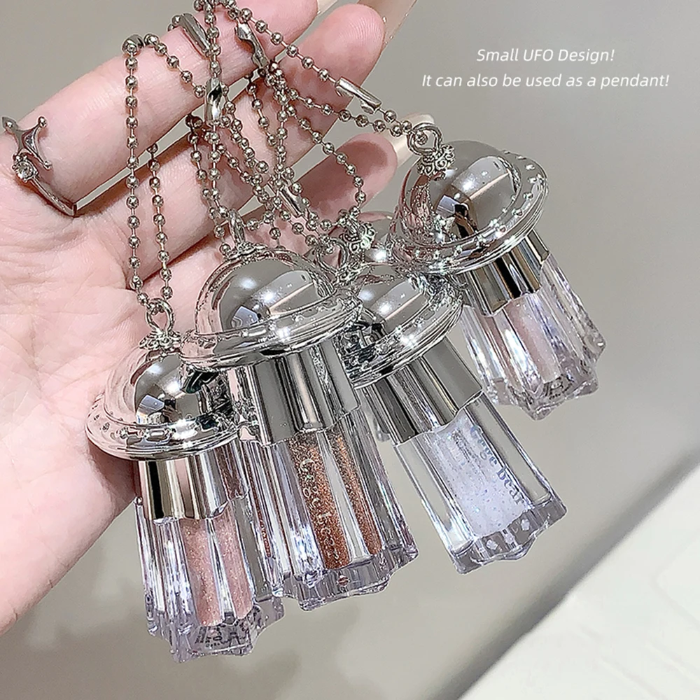 Gege Bear UFO ペンダント光沢のあるアイシャドウ液体真珠光沢のある細かいシマー明るくアンチメイクアップ液体アイシャドウ