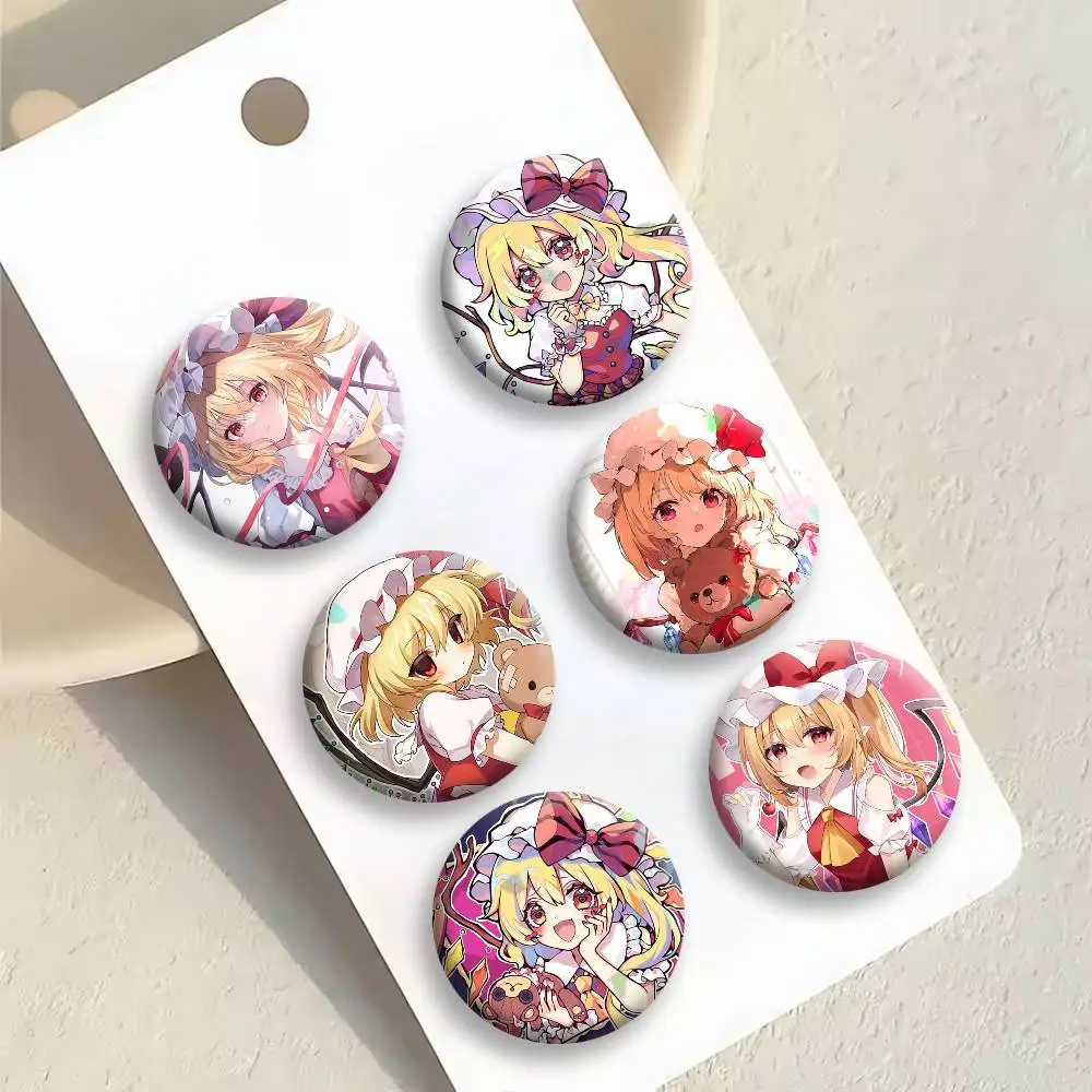 

Touhou Project Flandre Scarlet Button Pins Backpack Clothing Decor Brooch Badge Jewelry Gifts for Kids
