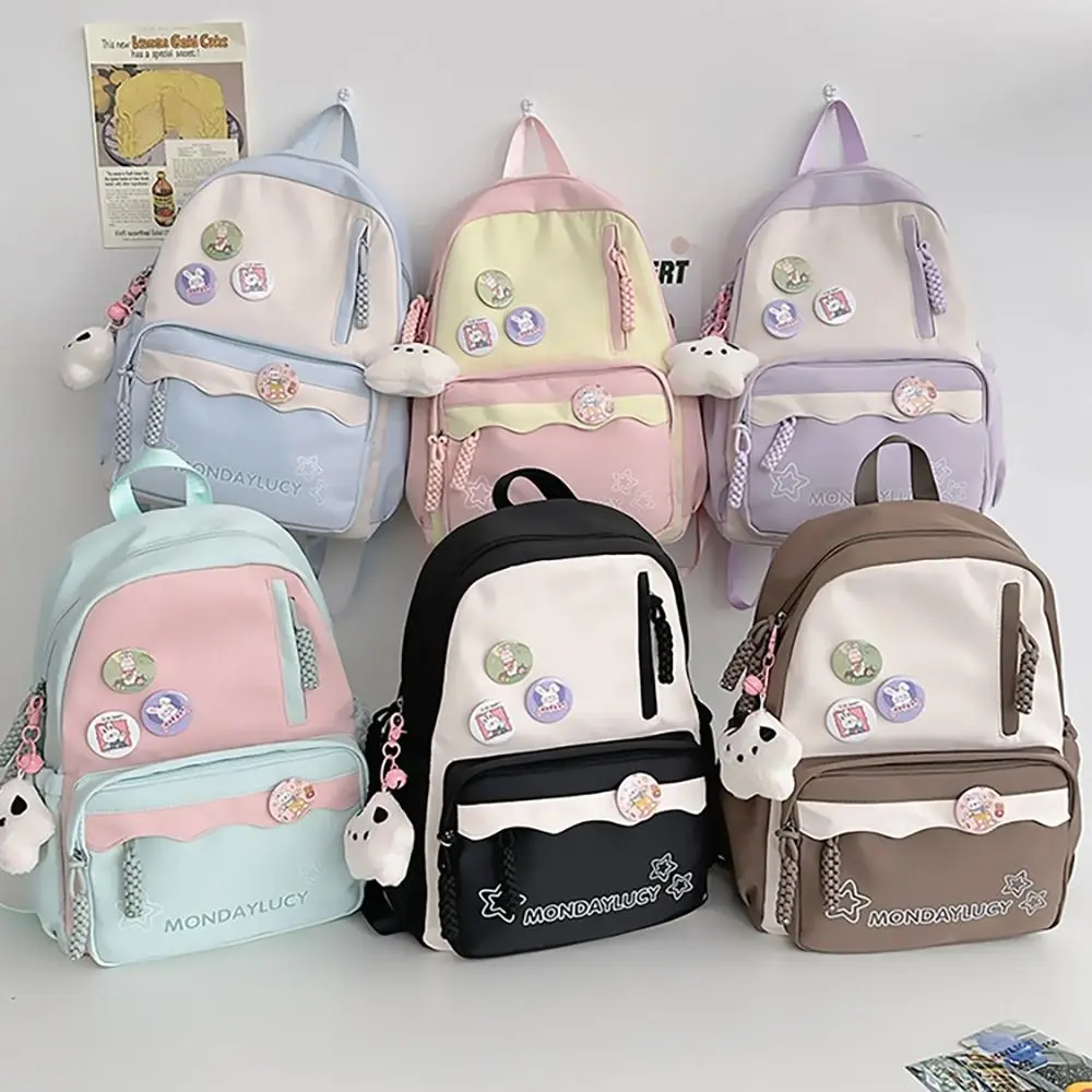 Mochila bonita de estilo japonés para estudiantes, bolso de mano multifunción de gran capacidad para muñecas, bolsa de nailon para computadora portátil