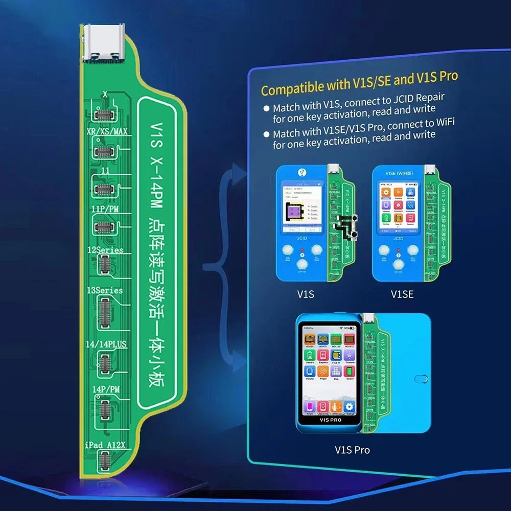 JC Non-enlèvement Face ID réparation FPC câble flexible pour IPhone X-13PM Face ID questions sans soudure Face ID DOT-budgétaire outils de fixation