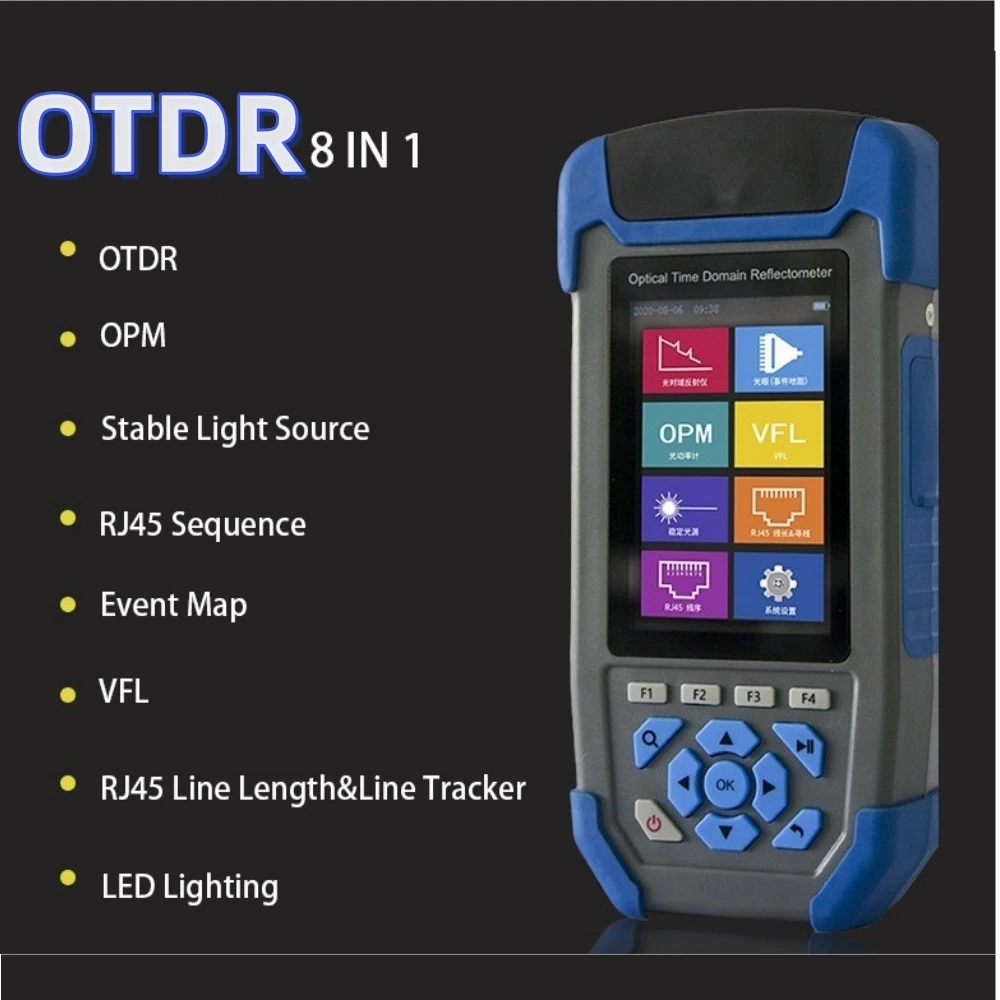 

FTTH tool New JW3302SJ OTDR Optical Time Domain Reflectometer with 3.5inch Colorful LCD Screen Muti lanuange