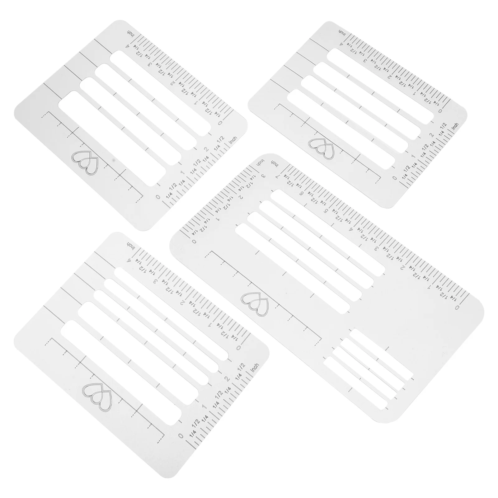 4pcs 4 Style Envelope Addressing Guide Stencil Templates Fits Wide Range for Envelopes Sewing Thank You